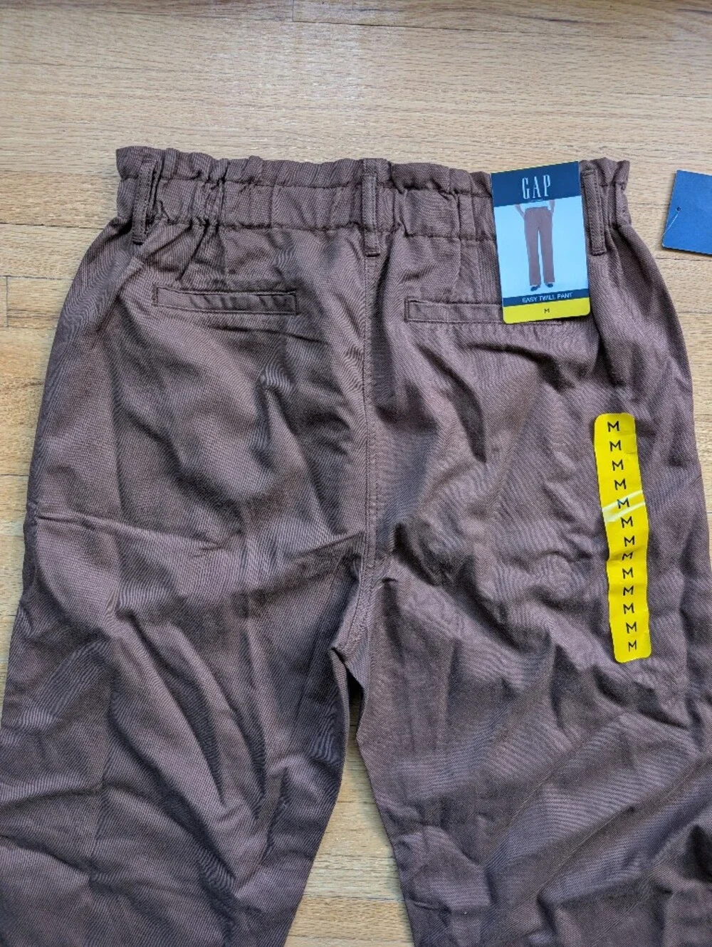 GAP Women's NWT Easy Twill Brown Relaxed Trouser Pants Size M